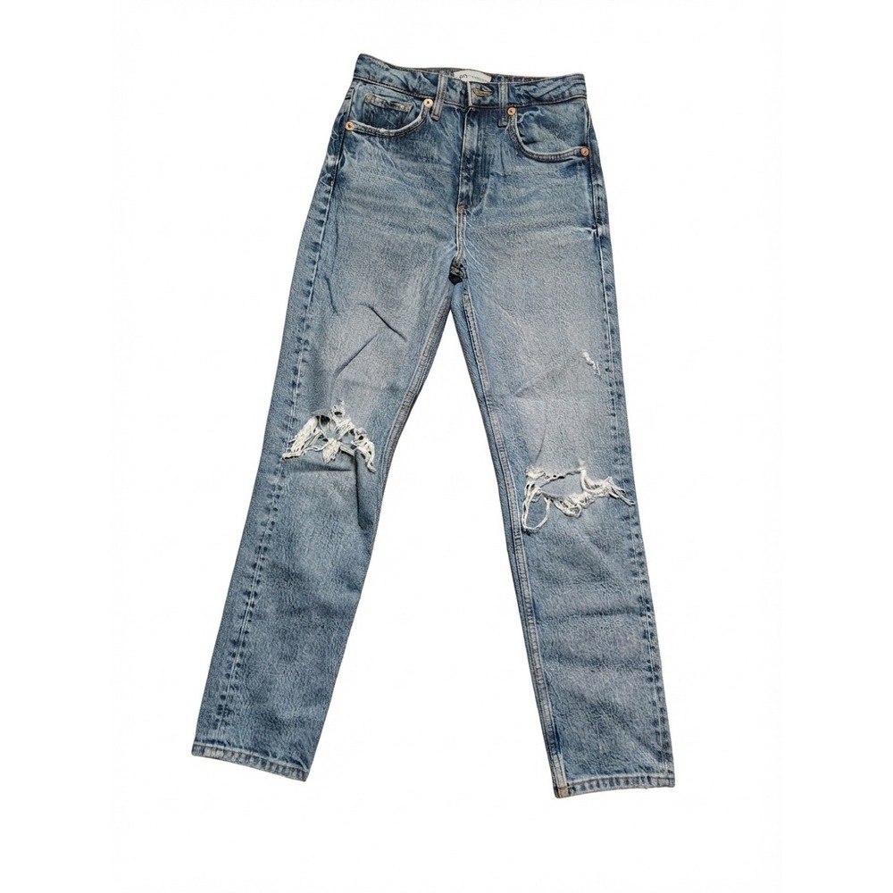 Universal Thread High Rise Slim Straight Distressed Jeans Blue 8/29R